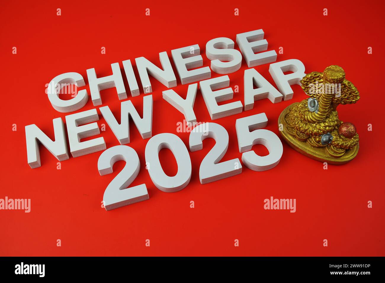 Nouvel an chinois 2025 année de fond de vacances de serpent Banque D'Images