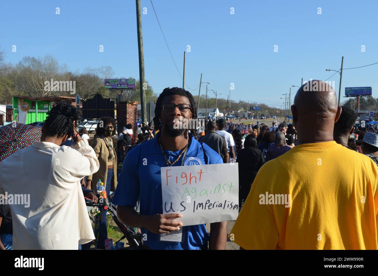 Bloody Sunday, Selma, Alabama 59e anniversaire droits de vote BLM Banque D'Images