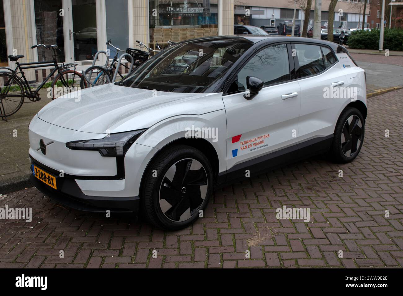 Volvo car de Terrance Pieters et Xan de Waard à Amsterdam aux pays-Bas 20-3-2024 Banque D'Images