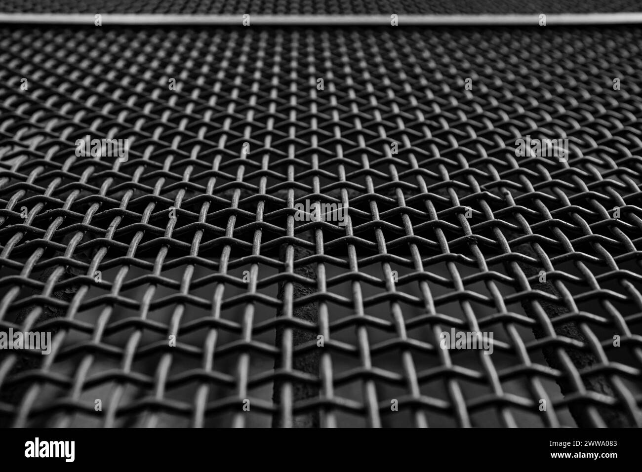 Gros plan d'un motif de fils de fer torsadés, Italie Banque D'Images