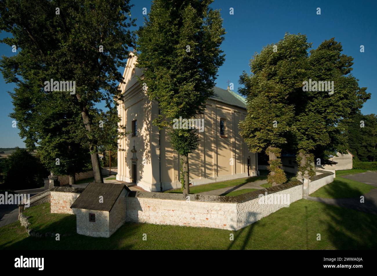 Église de. Abbé Benedykt à Imbramowice, Pologne Banque D'Images