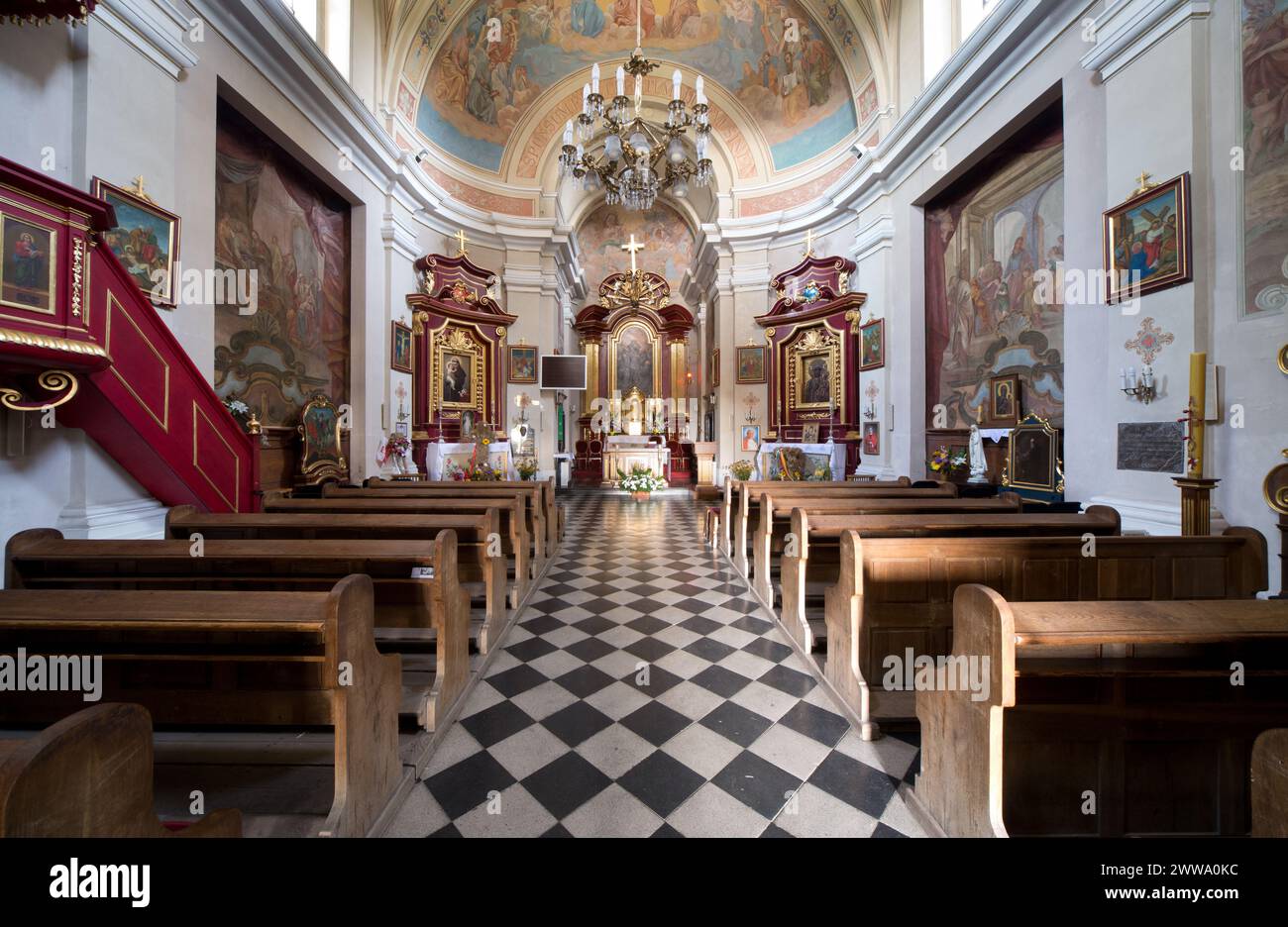 Église de. Abbé Benedykt à Imbramowice, Pologne Banque D'Images