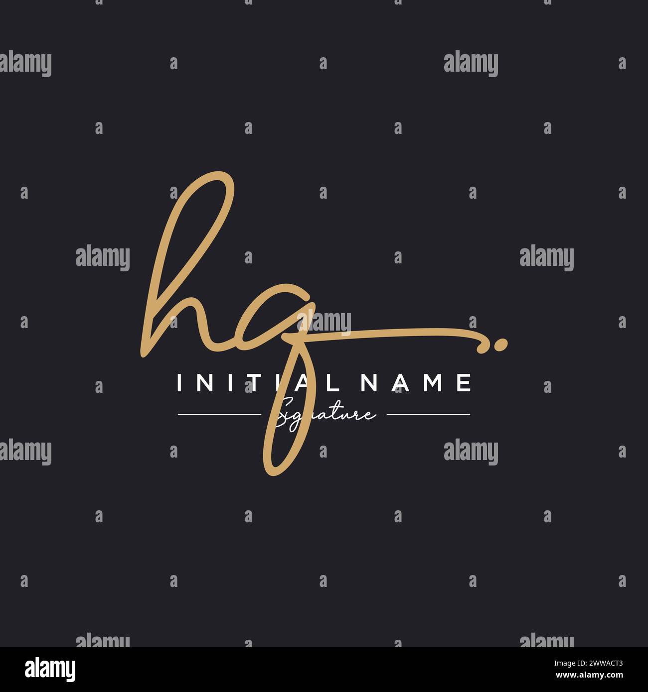 Modèle de logo signature du siège social Illustration de Vecteur