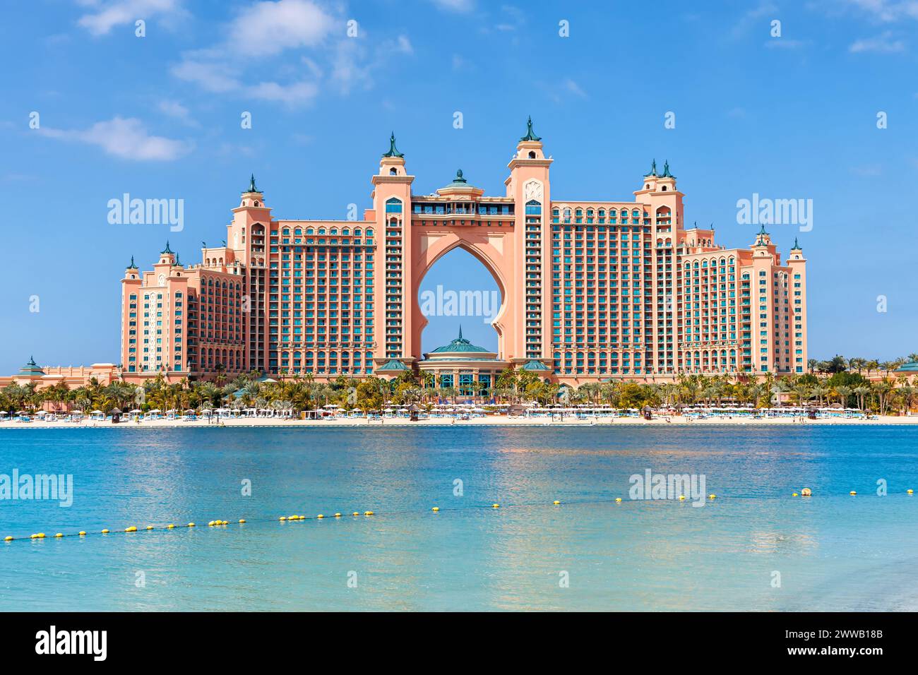 Dubaï Atlantis Hôtel sur l'île artificielle la richesse de vacances de luxe Palm Jumeirah Banque D'Images