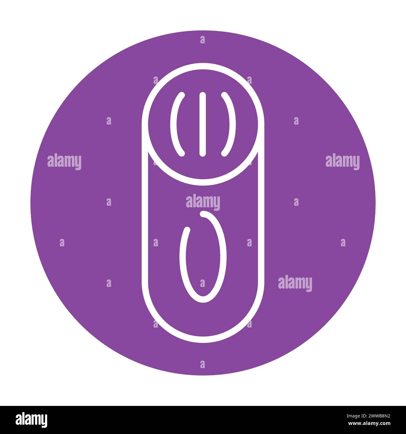 Icône de ligne de couleur de vagin en caoutchouc manuel. Jouet pour le sexe. Pictogramme pour page Web, application mobile, Promo. Illustration de Vecteur