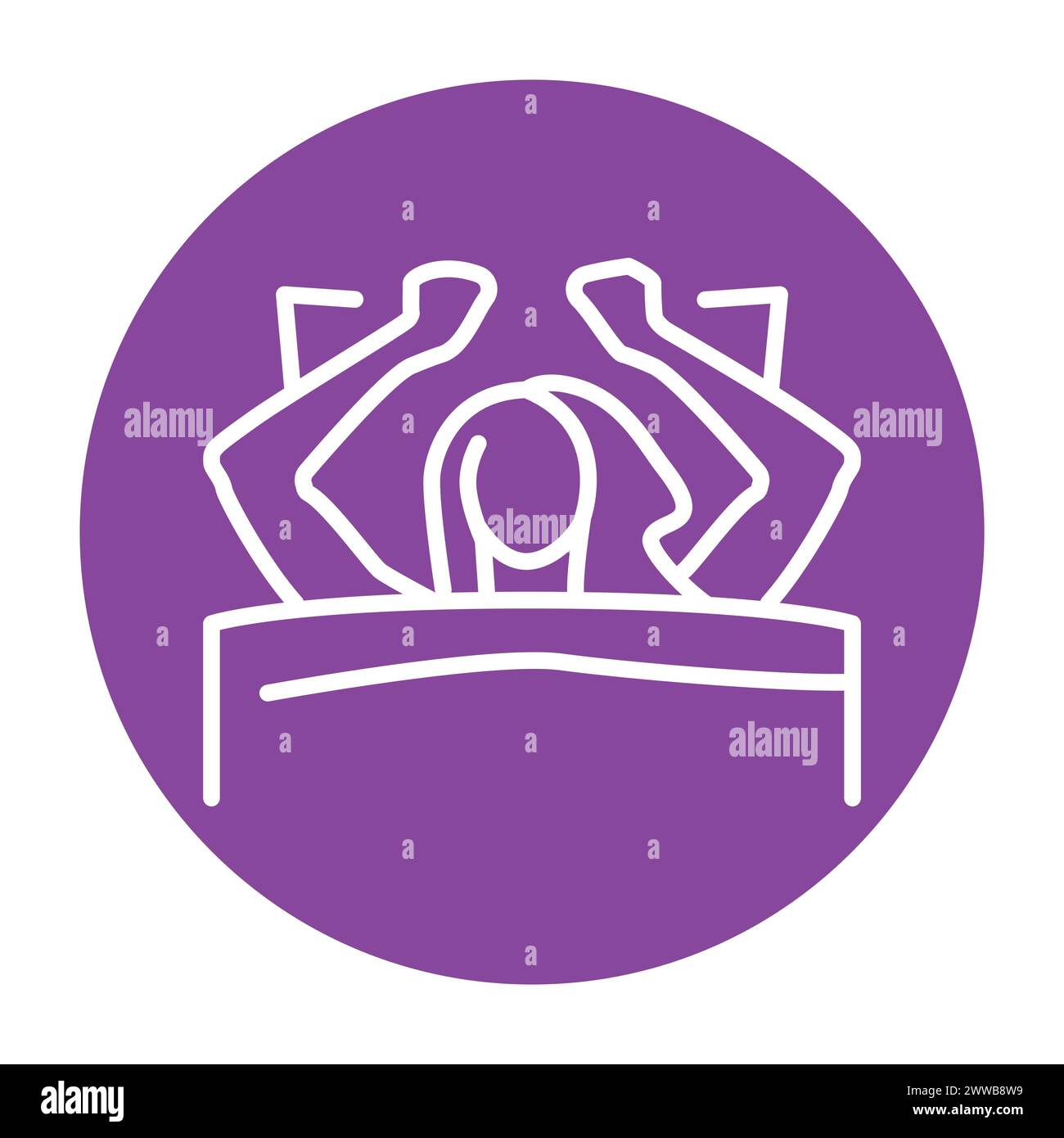 Icône de ligne de couleur orgasme. Pictogramme pour page Web, application mobile, Promo. Illustration de Vecteur