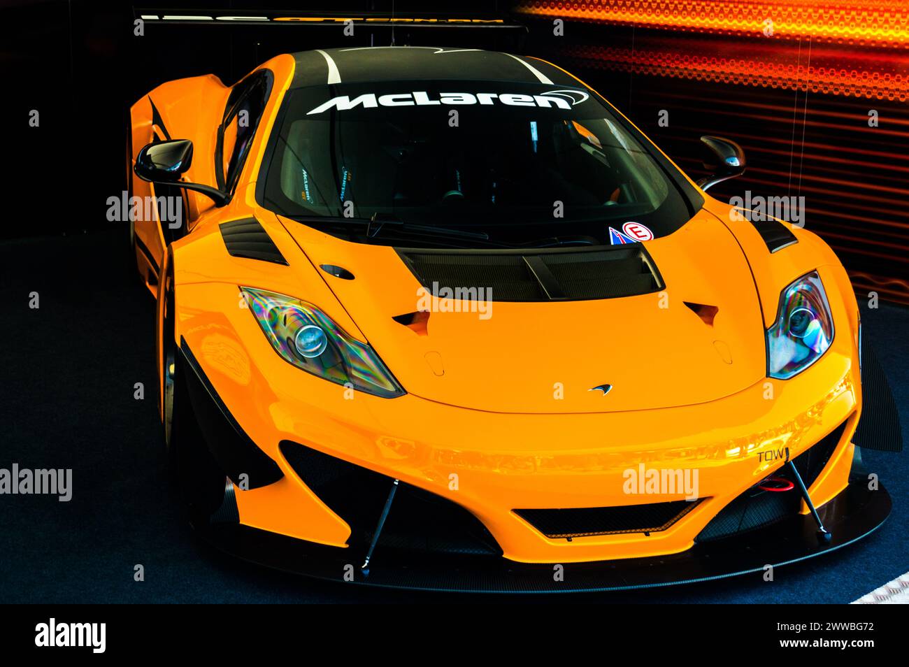 Voiture de course McLaren GT3 au festival de vitesse de Goodwood Banque D'Images