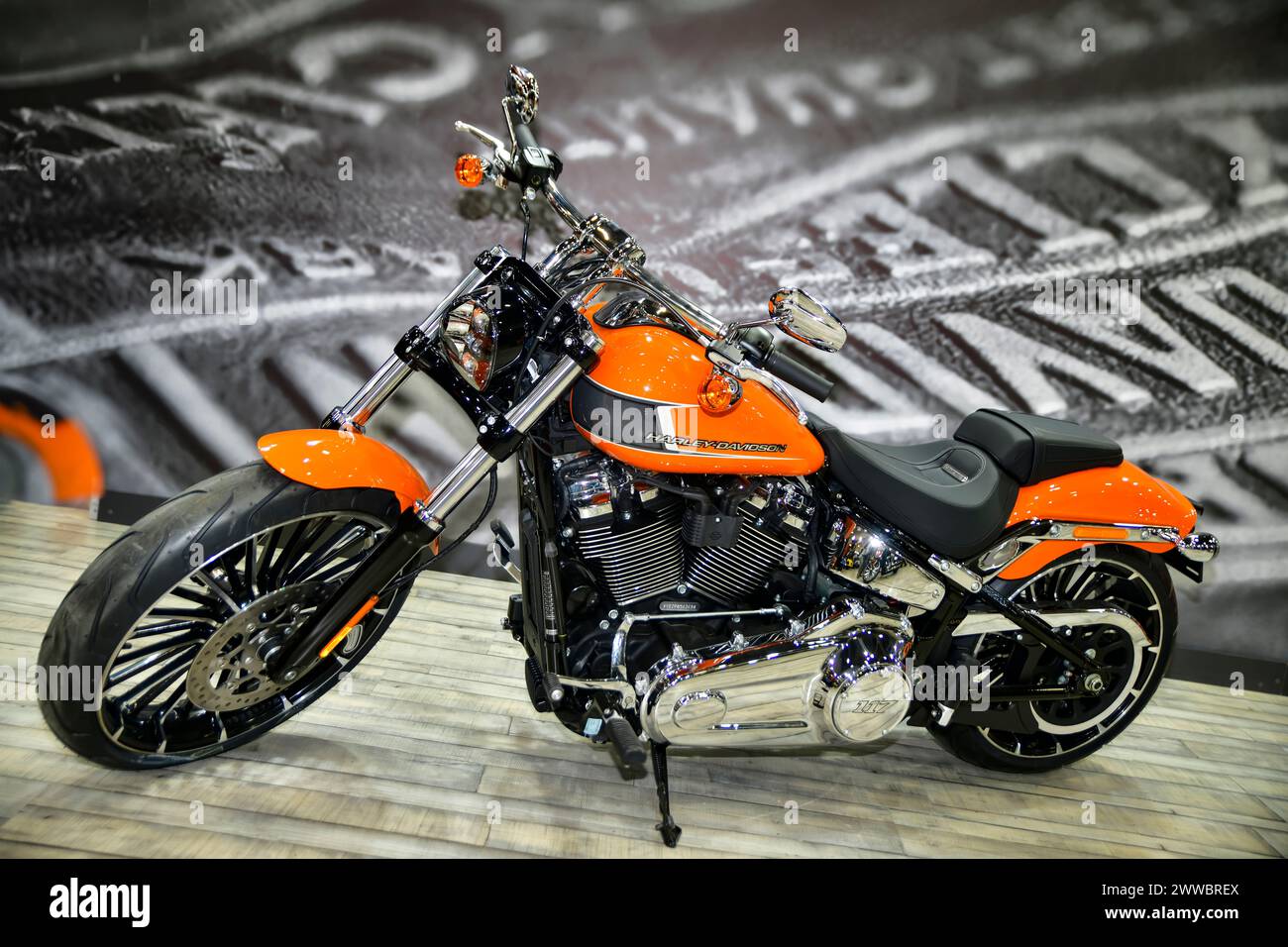 Harley-Davidson Breakout 117, Milwaukee-Eight™ 117 V-Twin Motobike Istanbul Banque D'Images
