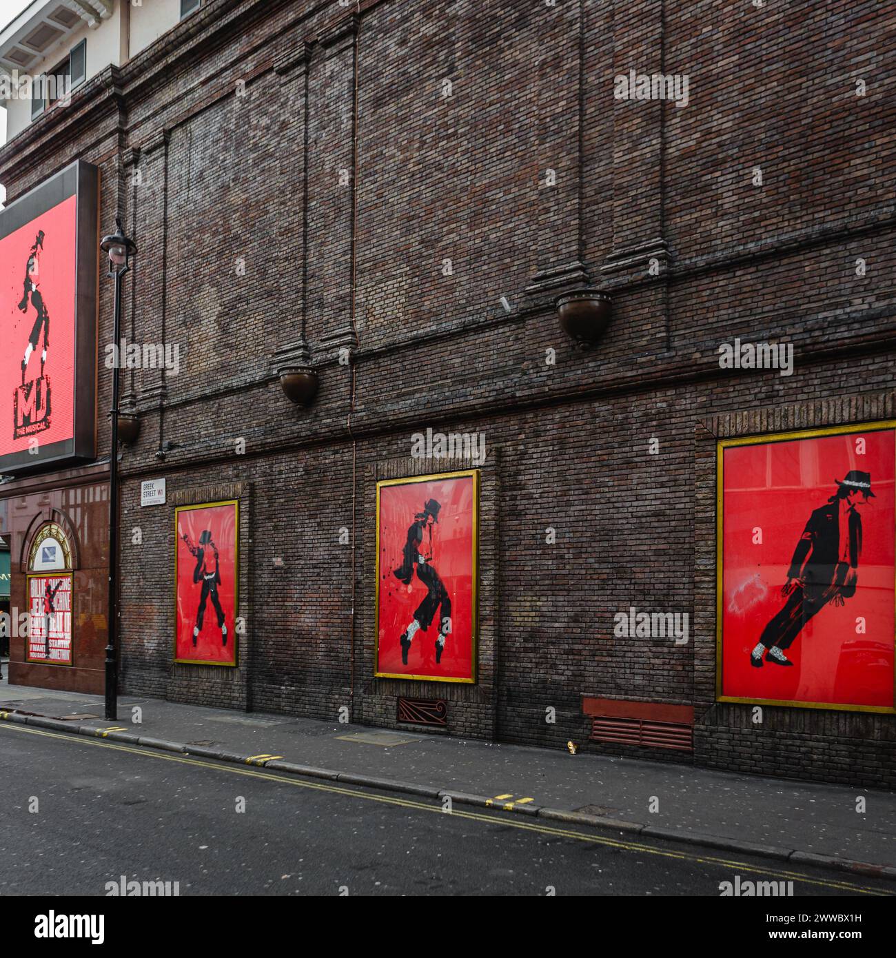 Images publicitaires de MJ the musical au Prince Edward Theatre de Soho à Londres. Banque D'Images