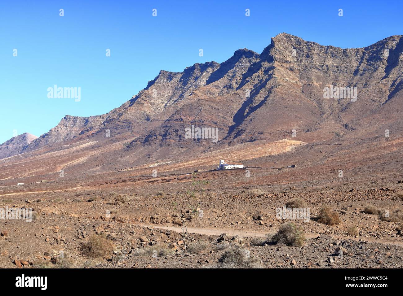 Chemin vers la Casa Villa Winter à Jandia Peninsula, Cofete, Fuertevertura, îles Canaries en Espagne Banque D'Images