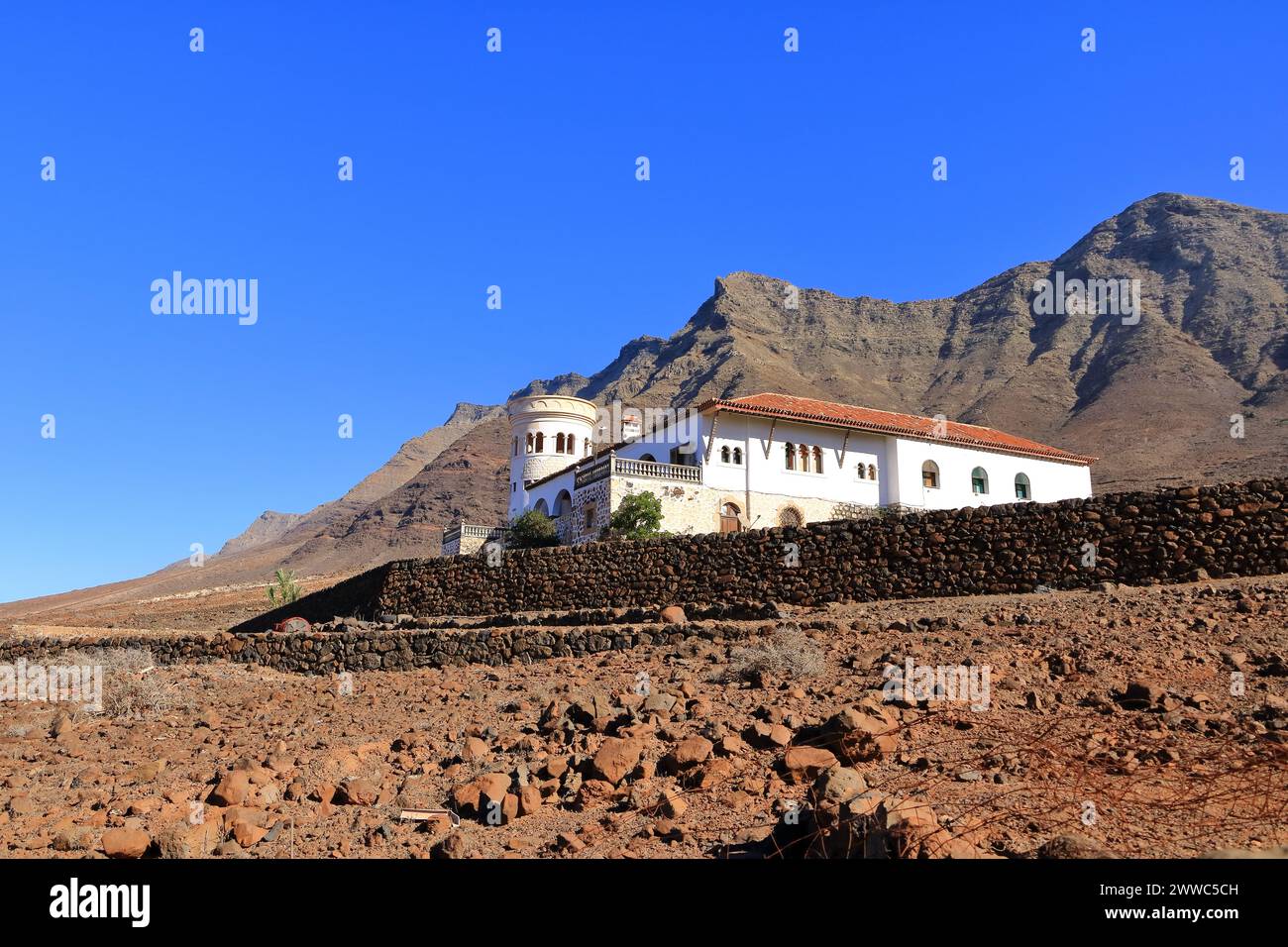 Chemin vers la Casa Villa Winter à Jandia Peninsula, Cofete, Fuertevertura, îles Canaries en Espagne Banque D'Images