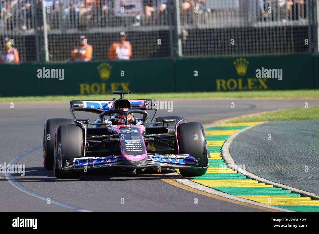 Melbourne, Australie, 23. Mars : #31, Esteban OCON, FRA, Alpine F1 Team, Alpine A524 Renault lors du Grand Prix de F1 d'Australie 2024. Albert Park Grand Prix circuit, formule 1 - redevable image, photo et copyright © Clay CROSS ATP images (CROSS Clay / ATP / SPP) Banque D'Images