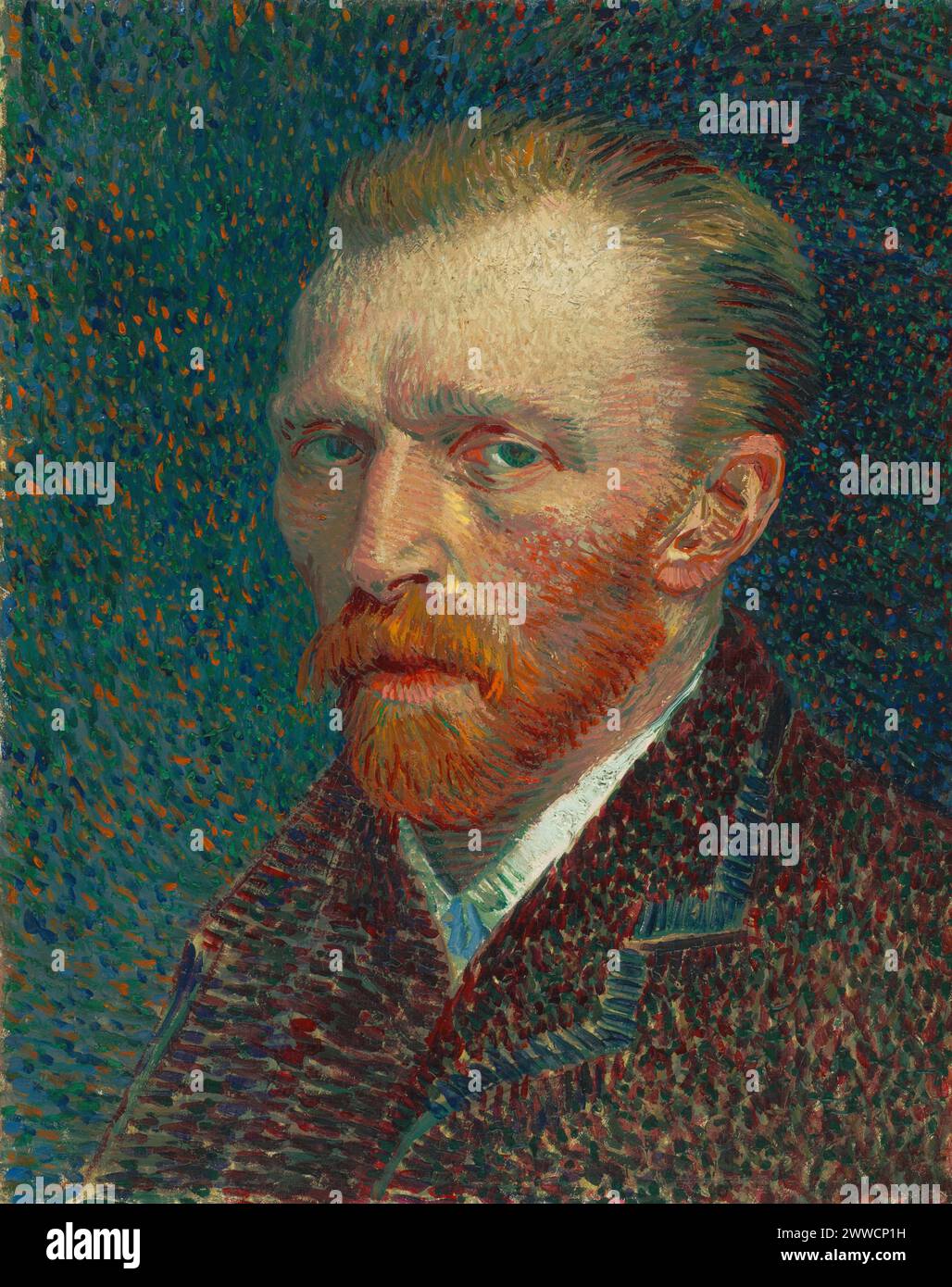 Vincent van Gogh – autoportrait 1887. Banque D'Images