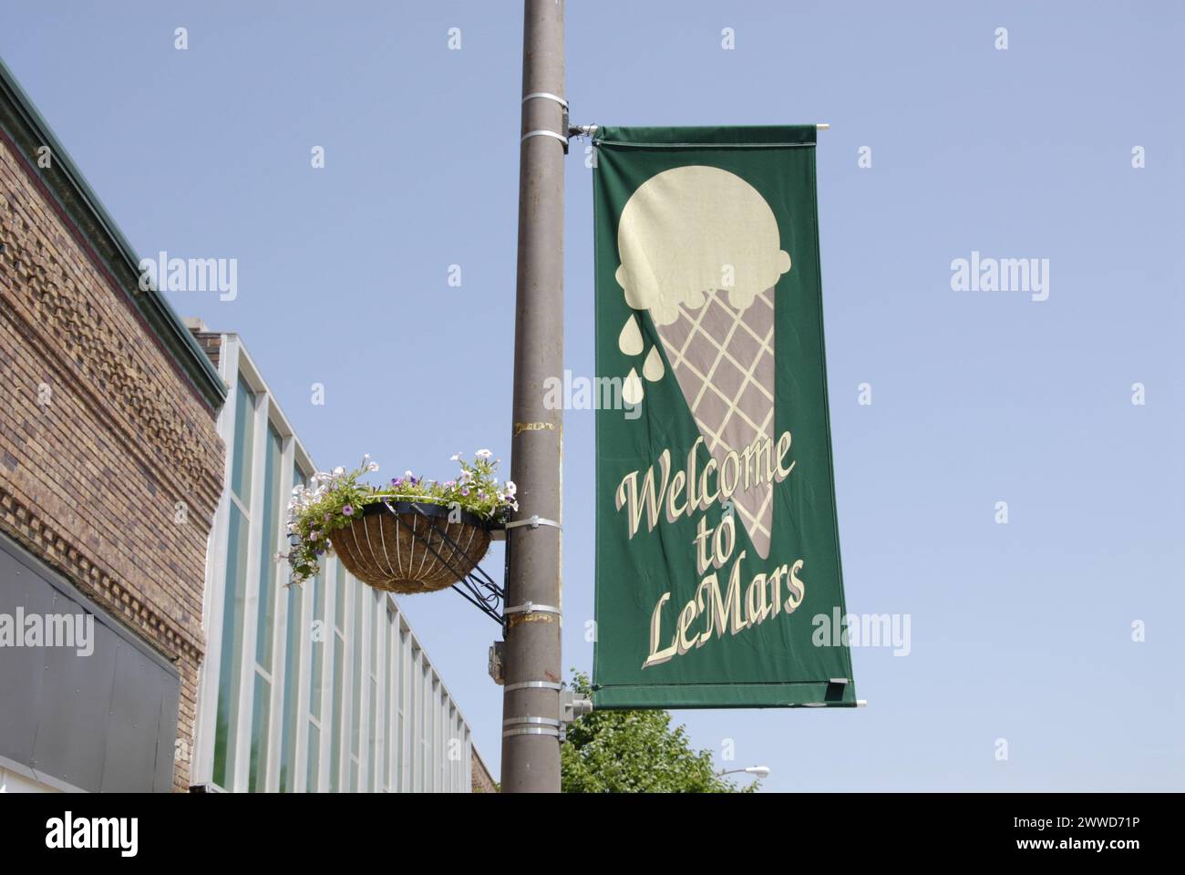 Lemarsr /Iowa /USA/ 12 juin 2014) la vie dans une petite ville rulaer america la mars dans l'Iowa ,( photo.Francis Joseph Dean/Dean Pictures) Banque D'Images