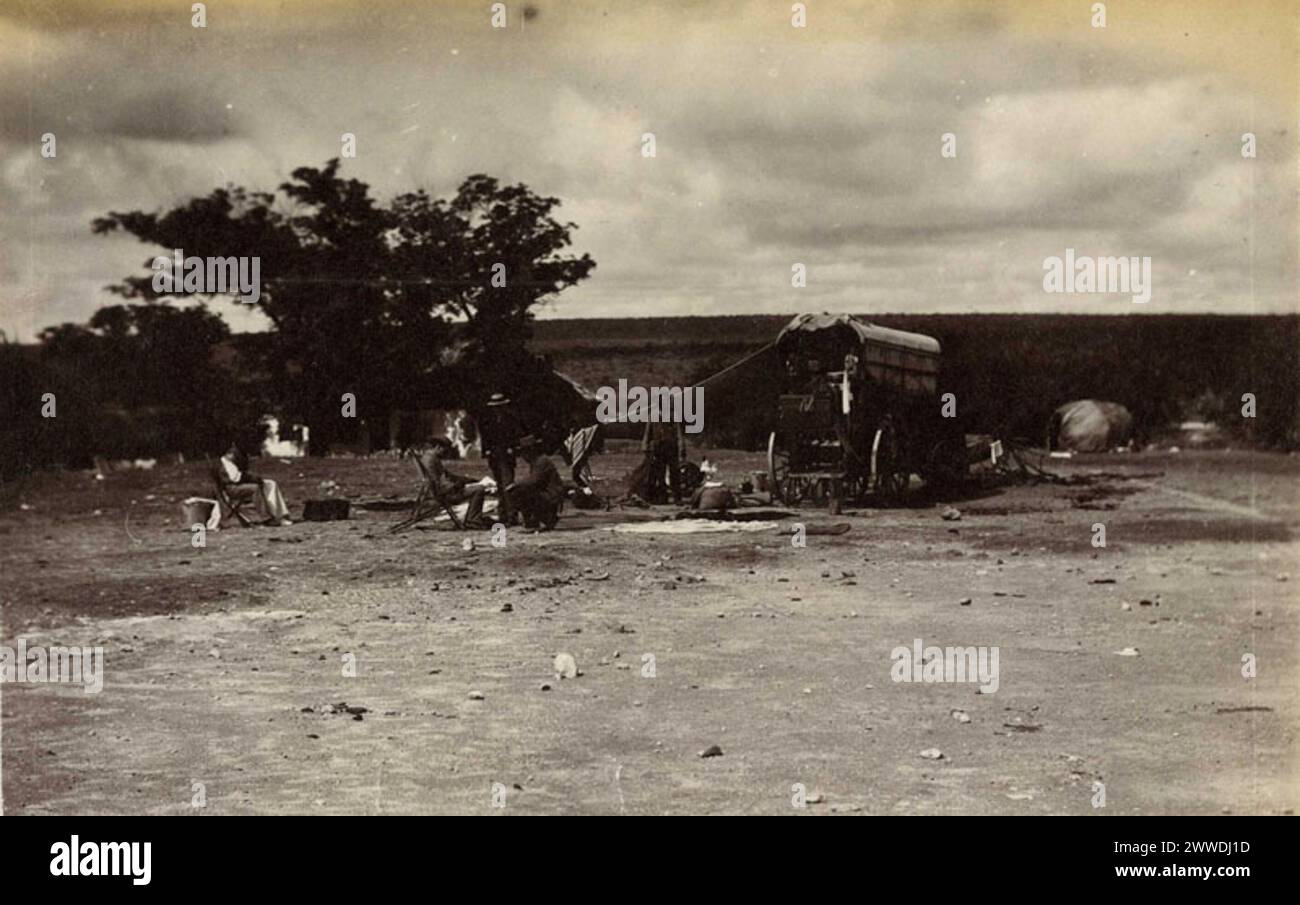 Description : « photographie campée Grigua Land. » Auteur de l'œuvre : Lulu Farini. Date : 1885 griqua Banque D'Images