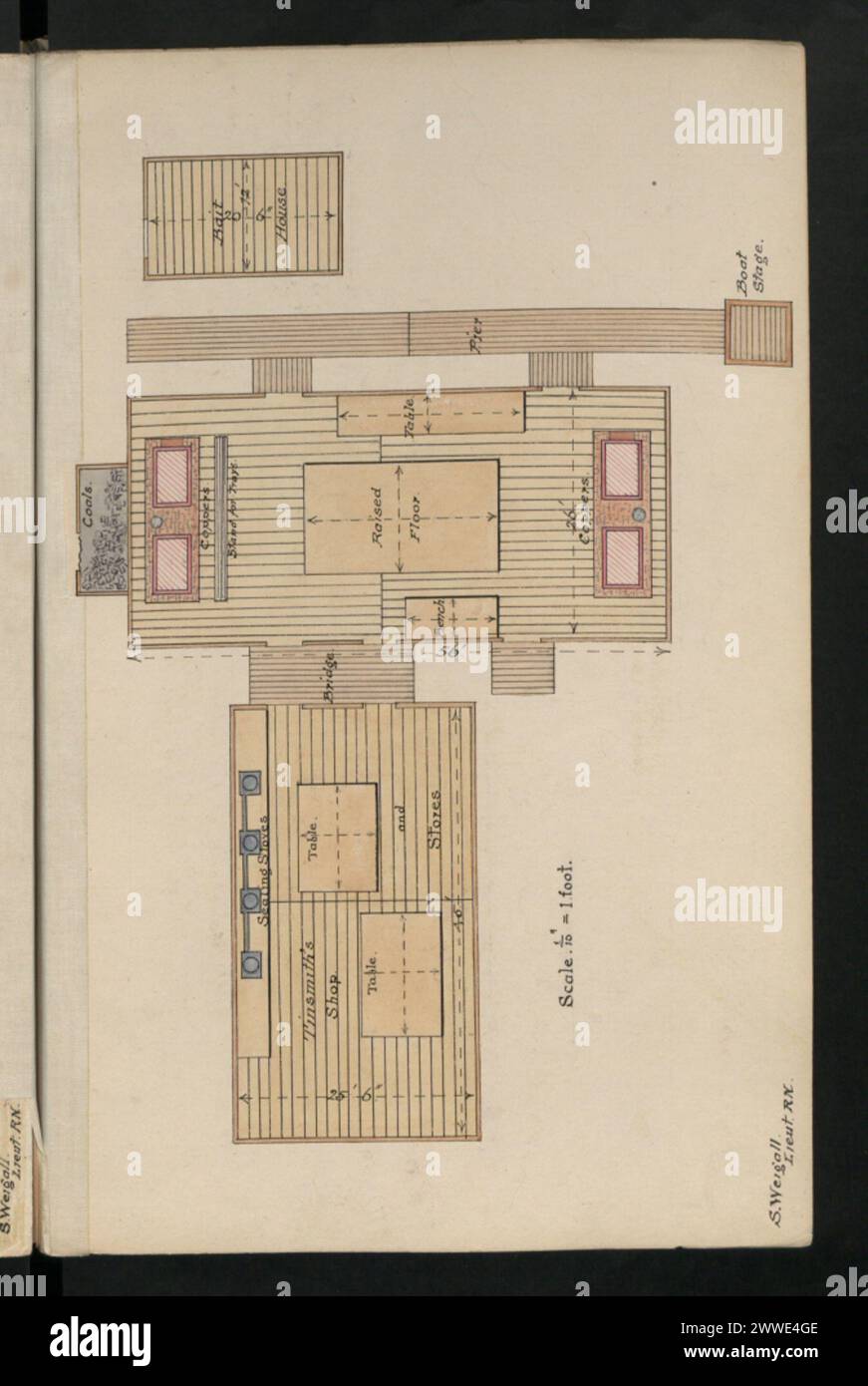 Description : plan de terrain. Lieu : Bartlett's Harbour, Canada date : 1892 amériques Banque D'Images