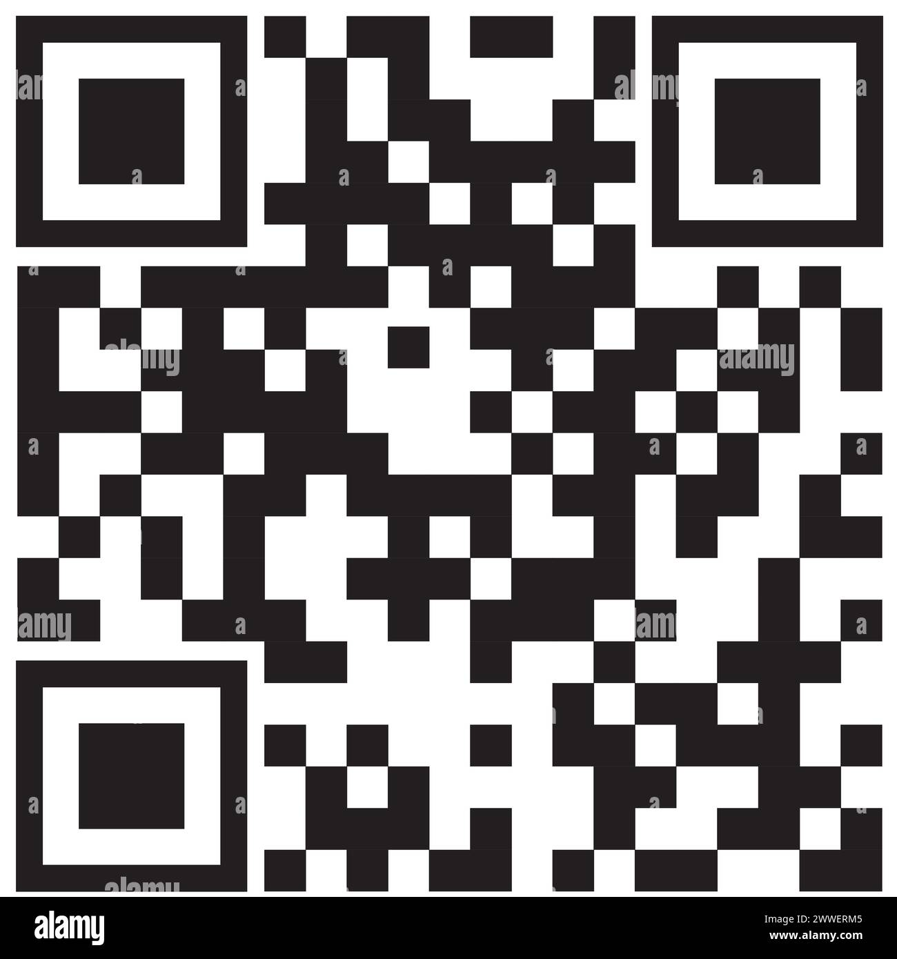 Style d'étiquette QR Code e symbole. QRCode isolé sur blanc avec des chiffres Illustration de Vecteur