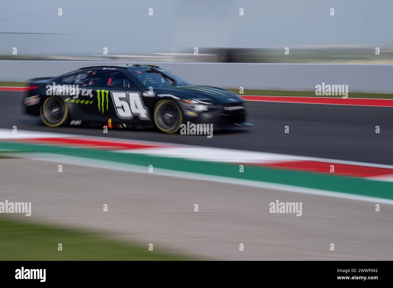 Les Amériques. 23 mars 2024. TY Gibbs (54) avec Joe Gibbs Racing, entraînement matinal au Grand Prix automobile EchoPark, circuit of the Americas. Austin, Texas. Mario Cantu/CSM/Alamy Live News Banque D'Images