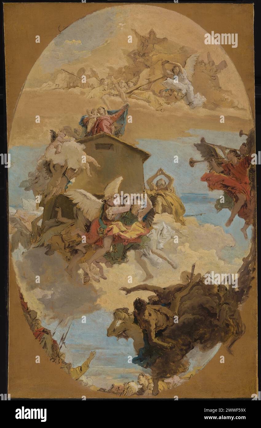 Le Miracle de la Sainte Maison de Lorette ; Giovanni Battista Tiepolo (italien, 1696 - 1770) ; 1743 ; huile sur toile ; 122,9 × 77,8 cm Banque D'Images