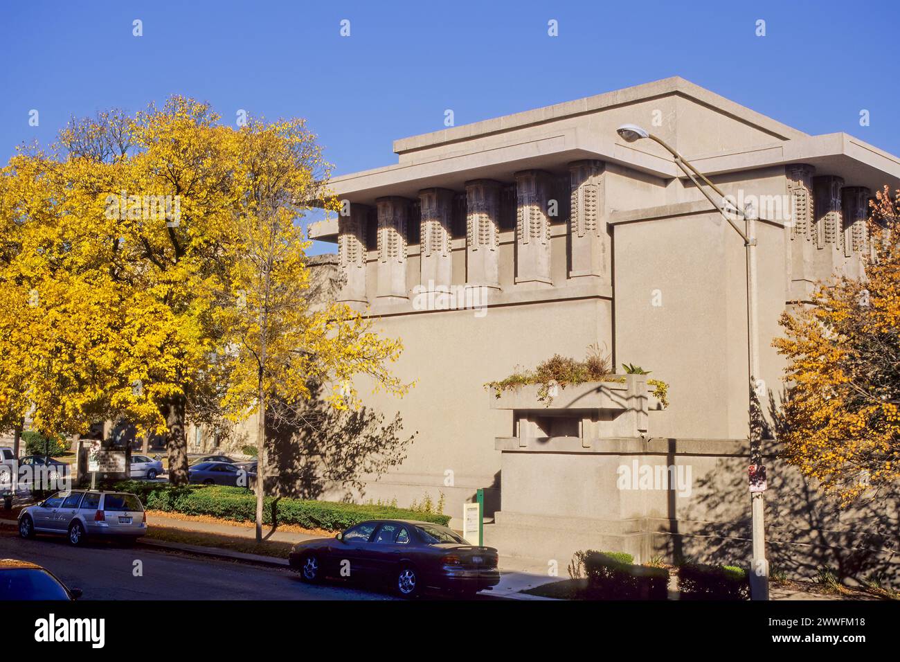 Unity Temple, par Frank Lloyd Wright, Oak Park, Illinois. Banque D'Images