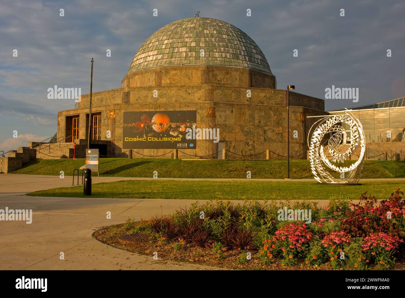 Chicago, Illinois - Adler Planetarium. Banque D'Images