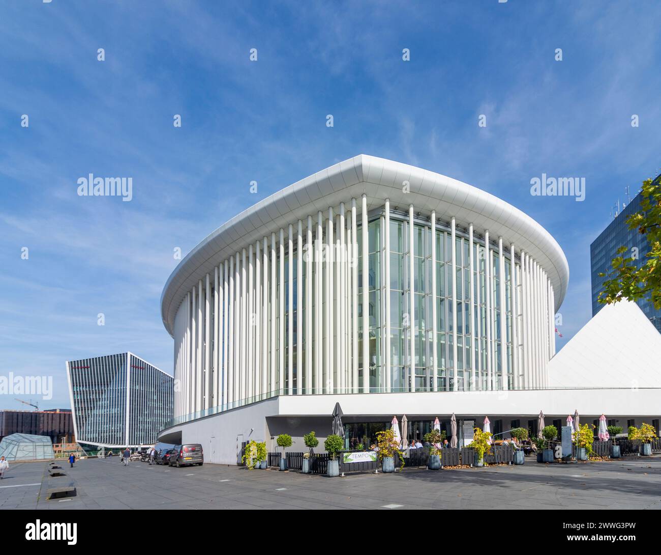 Luxembourg ville (Luxembourg, Lëtzebuerg) : Philharmonie Luxembourg in Kirchberg in , Luxembourg, Luxembourg Banque D'Images