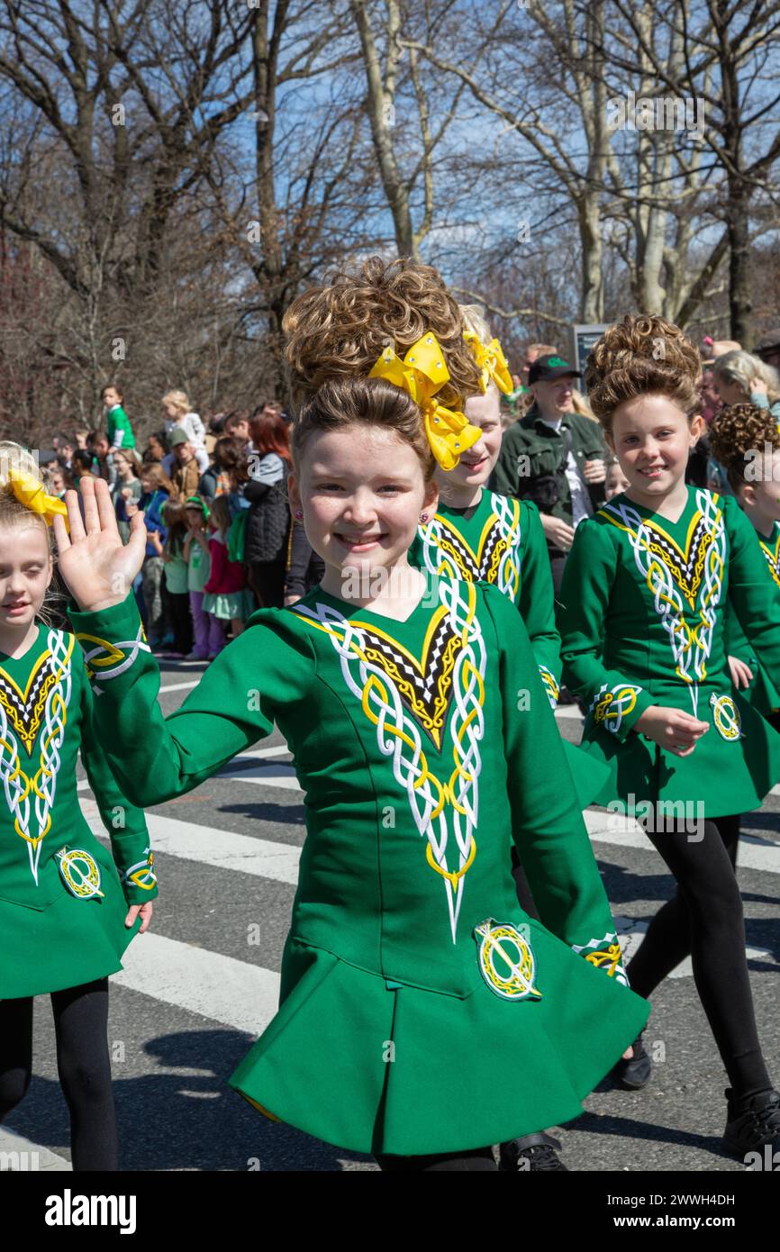 49e parade annuelle de la Saint Patrick en 2024 à Park Slope Brooklyn, New York. Banque D'Images