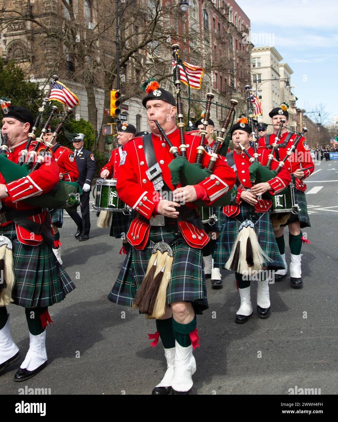 49e parade annuelle de la Saint Patrick en 2024 à Park Slope Brooklyn, New York. Banque D'Images