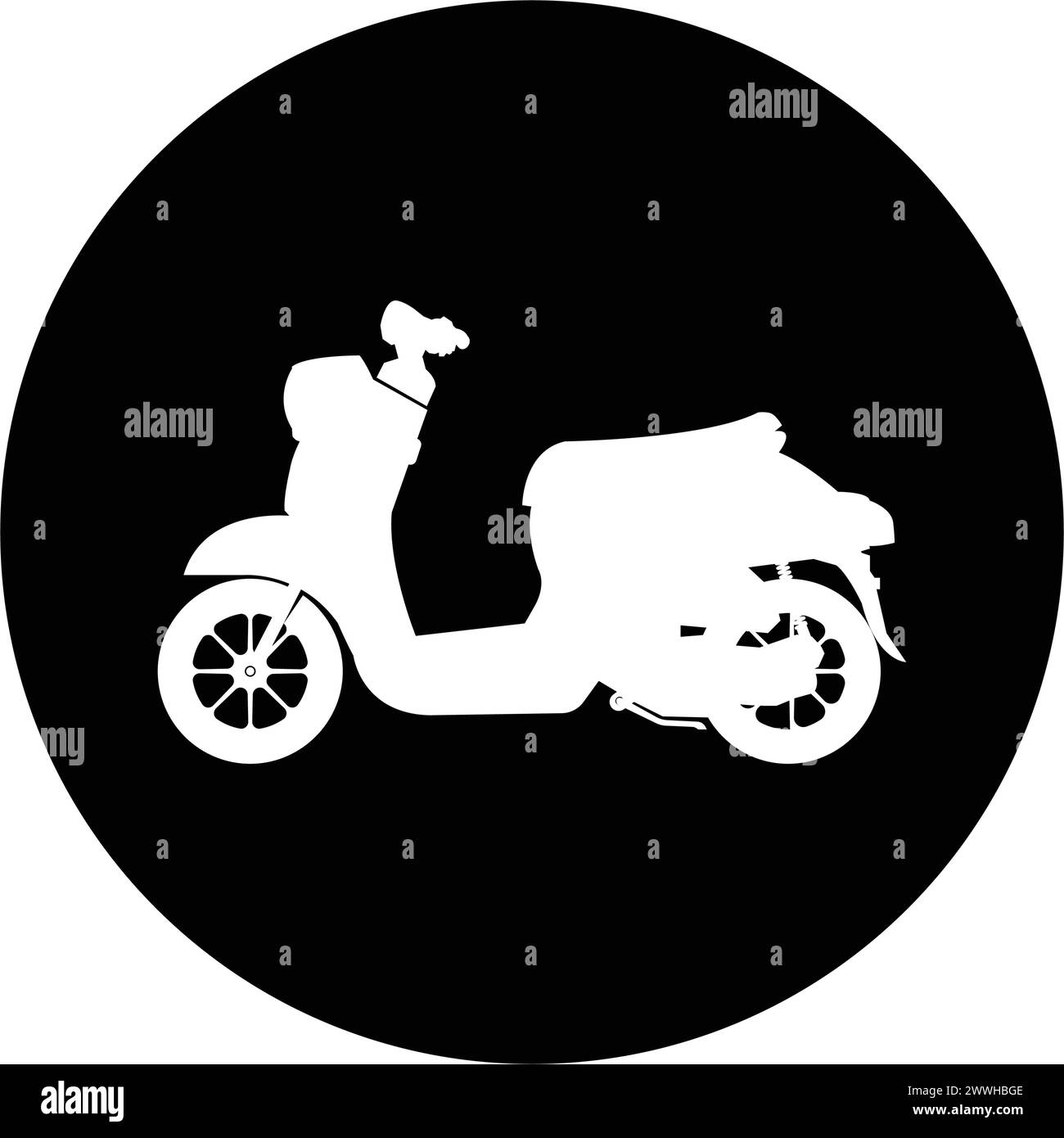 Conception de modèle d'illustration vectorielle d'icône de moto Illustration de Vecteur
