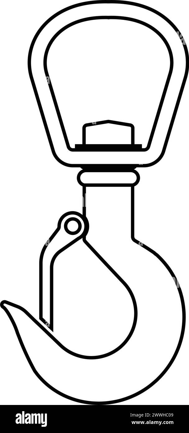 Symbole de crochet de grue Illustration de Vecteur