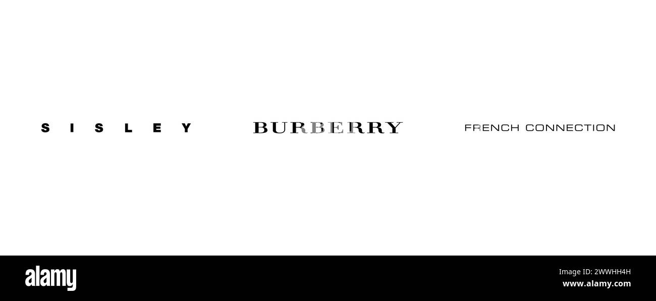 étiquette burberry Banque d