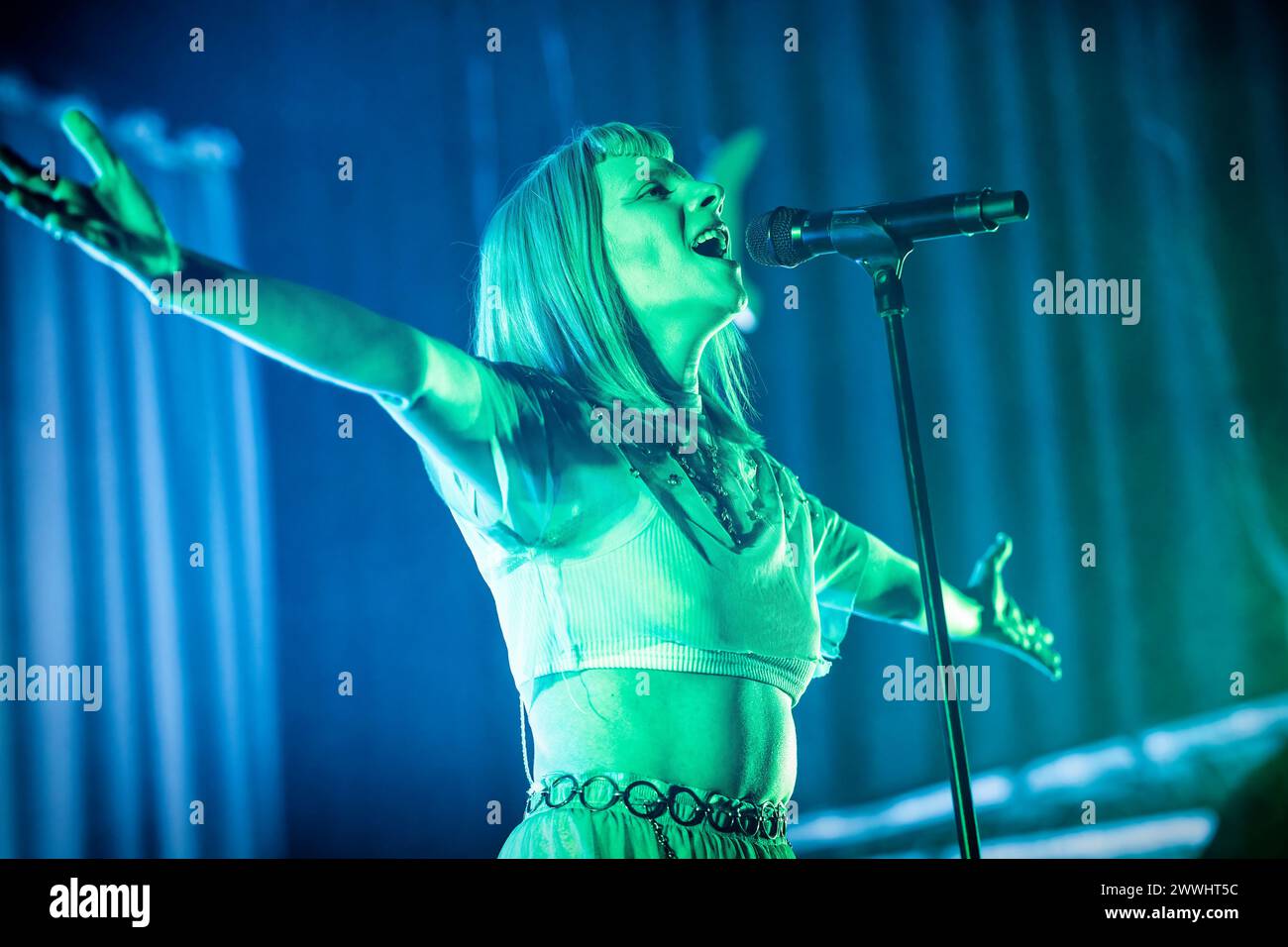 Oslo, Norvège. 22 mars 2024. La chanteuse et compositrice norvégienne Aurora donne un concert au Sentrum Scene à Oslo. (Crédit photo : Gonzales photo - Terje Dokken). Banque D'Images