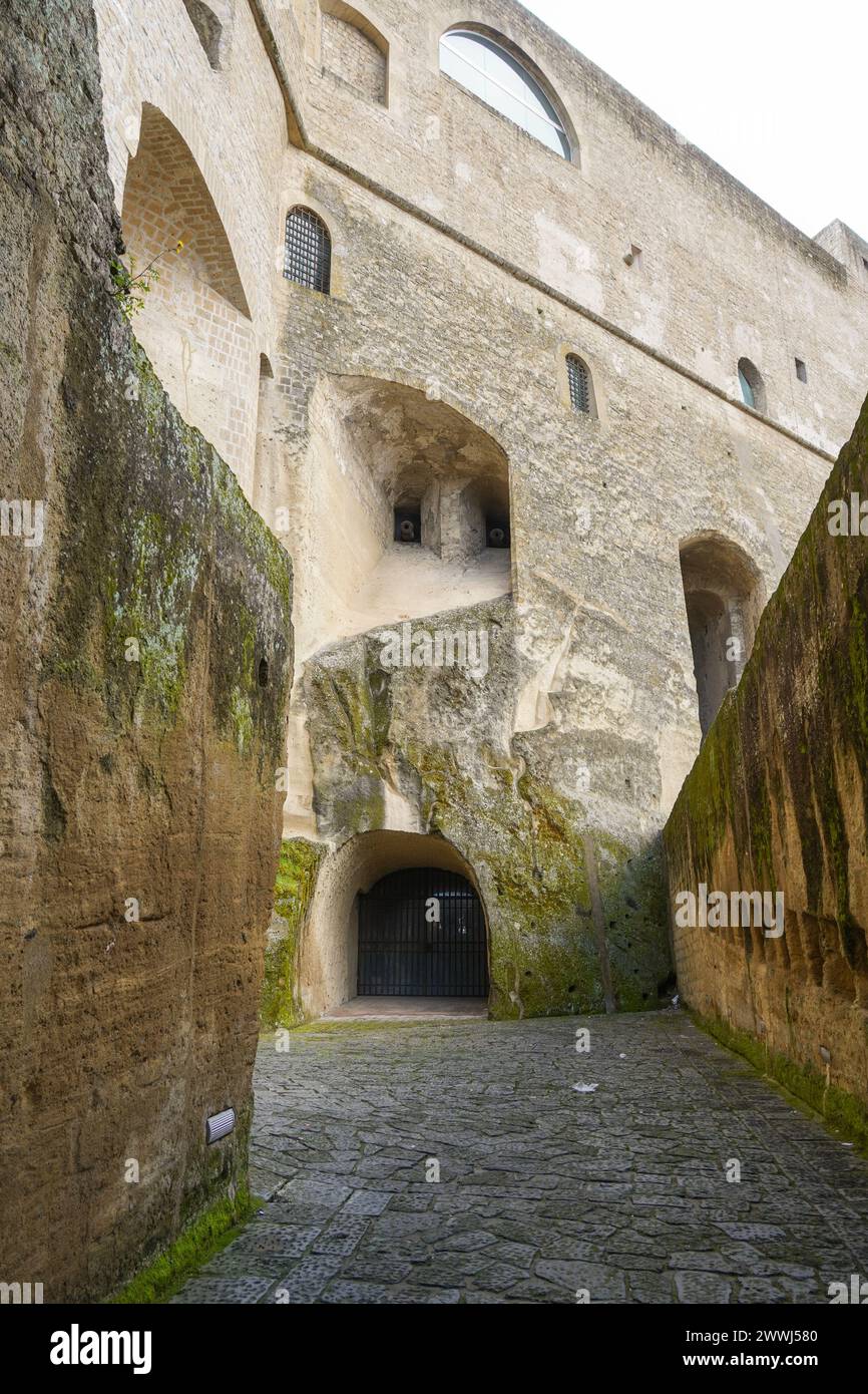 Castel Sant'Elmo forteresse médiévale, Naples, Italie Banque D'Images