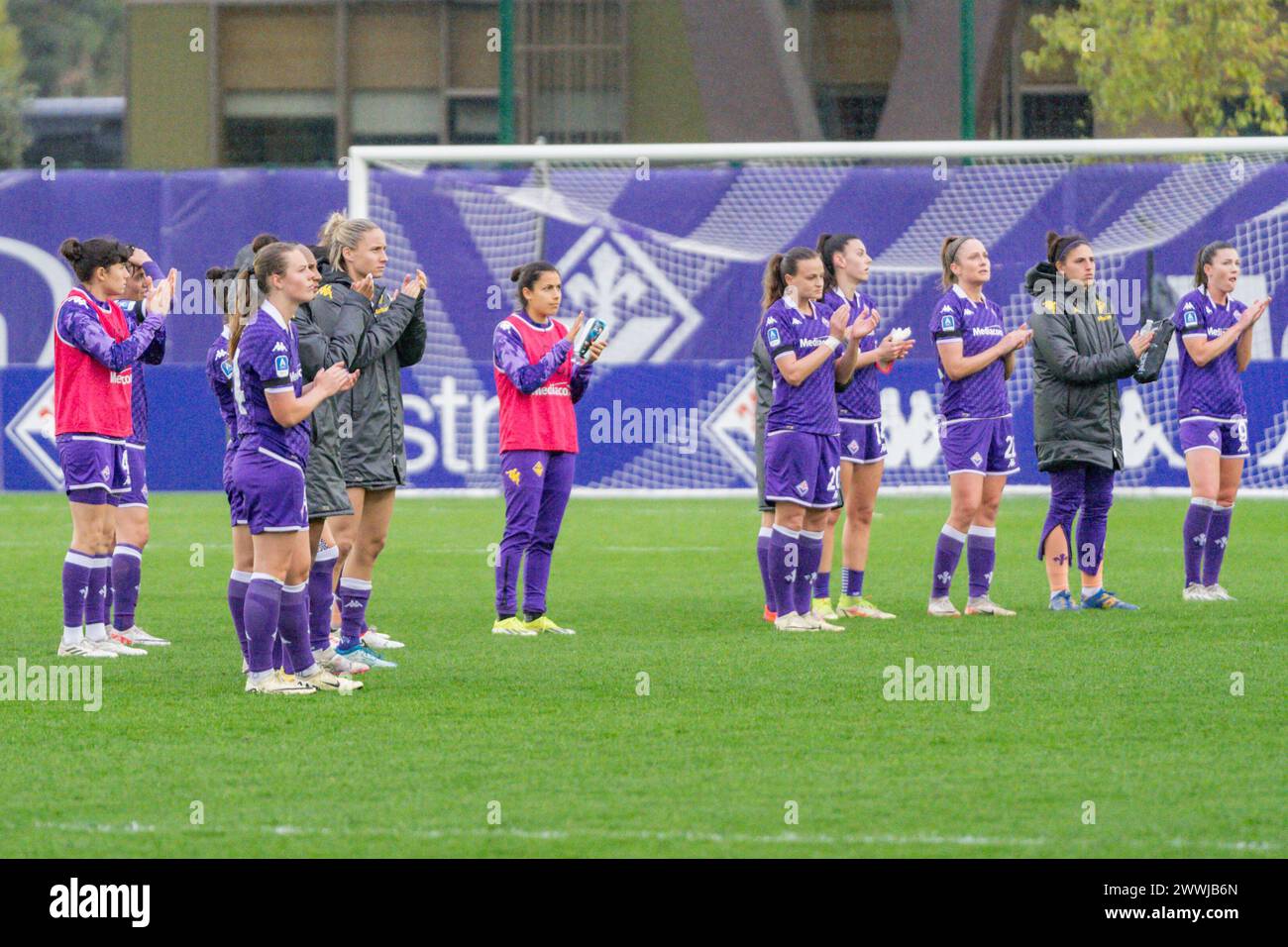 Florence, Italie. 24 mars 2024. Florence, Italie, 24 mars 2024 : joueuses de Fiorentina lors du match de la Ligue féminine de Serie A entre Fiorentina Women et Inter Women au Viola Park à Florence, en Italie. (Sara Esposito/SPP) crédit : SPP Sport Press photo. /Alamy Live News Banque D'Images