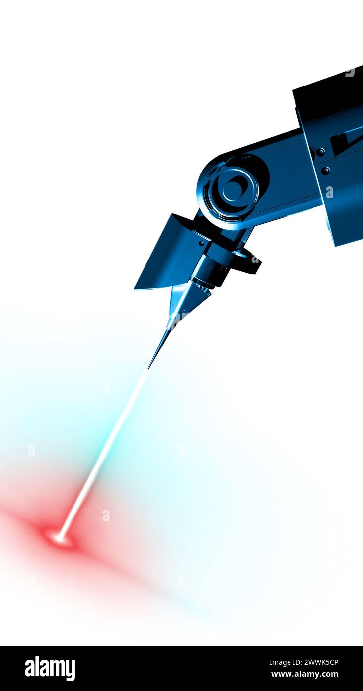 Rayon plasma, rayon congélation, refroidissement de surface induit par plasma, test des propriétés du plasma. Développement d'un appareil à rayons gelés Banque D'Images