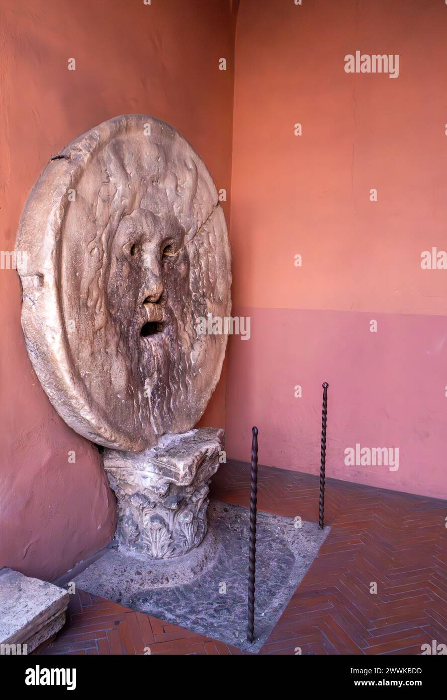 La bouche de la vérité (Bocca della Verita) à Rome, Italie Banque D'Images