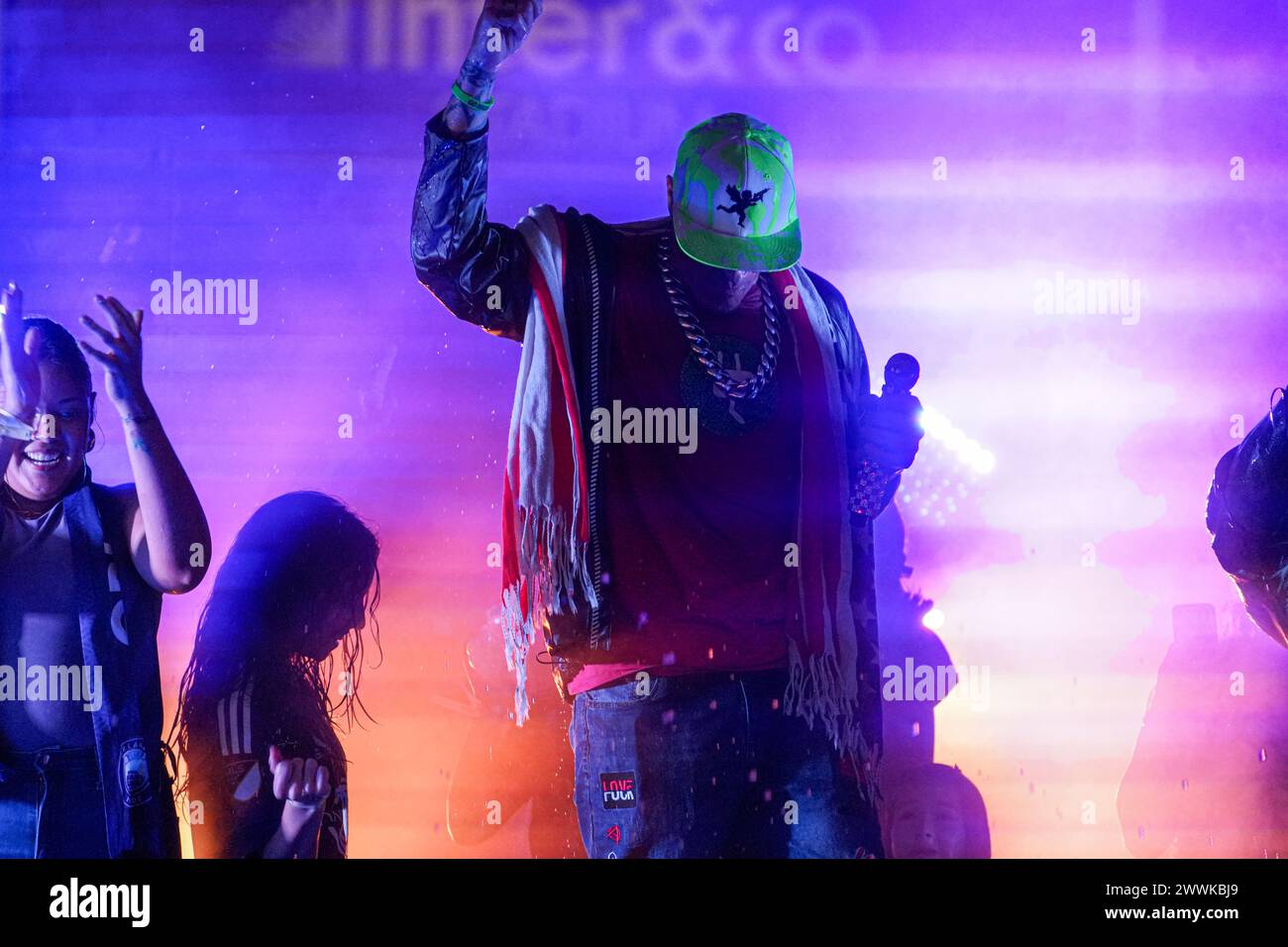 Orlando, Floride, États-Unis, 23 mars 2024, le rappeur Vanilla Ice (Robert Matthew Van Winkle) se produit lors d'un concert des années 90 présenté par Orlando City SC au Inter&Co Stadium. (Crédit photo : Marty Jean-Louis/Alamy Live News Banque D'Images
