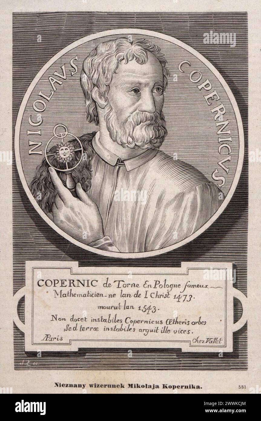 Portrait de l'astronome et mathématicien Nicolaus Copernic (1473-1543) vers 1877 Banque D'Images