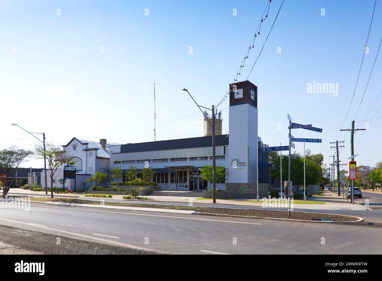 Balonne Shire Council building St George Queensland Australie Banque D'Images