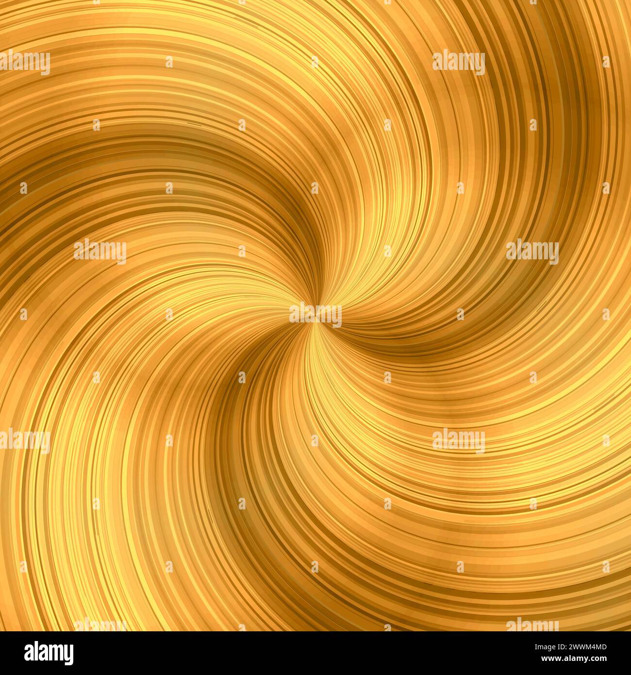 Fond de vecteur de tourbillon rotatif doré abstrait Illustration de Vecteur