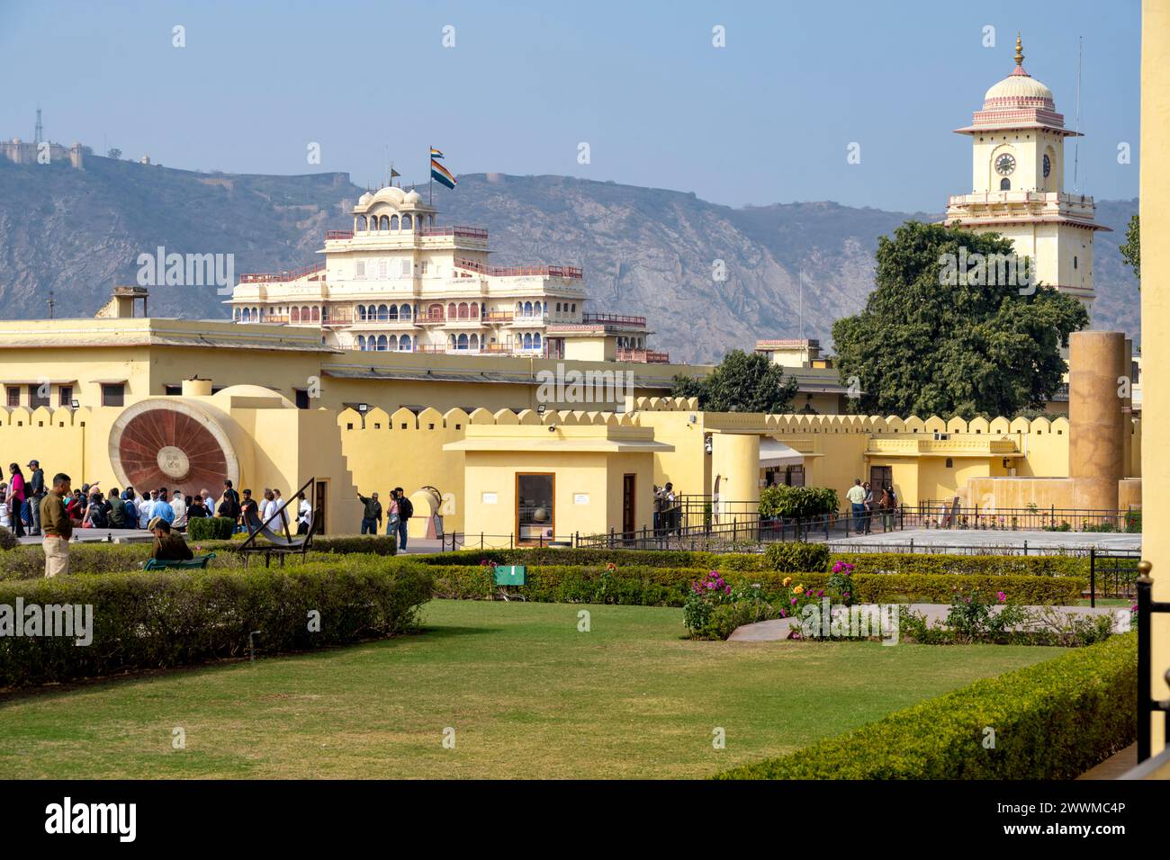Indien, Jaipur, Observatoire Jantar Mantar Banque D'Images
