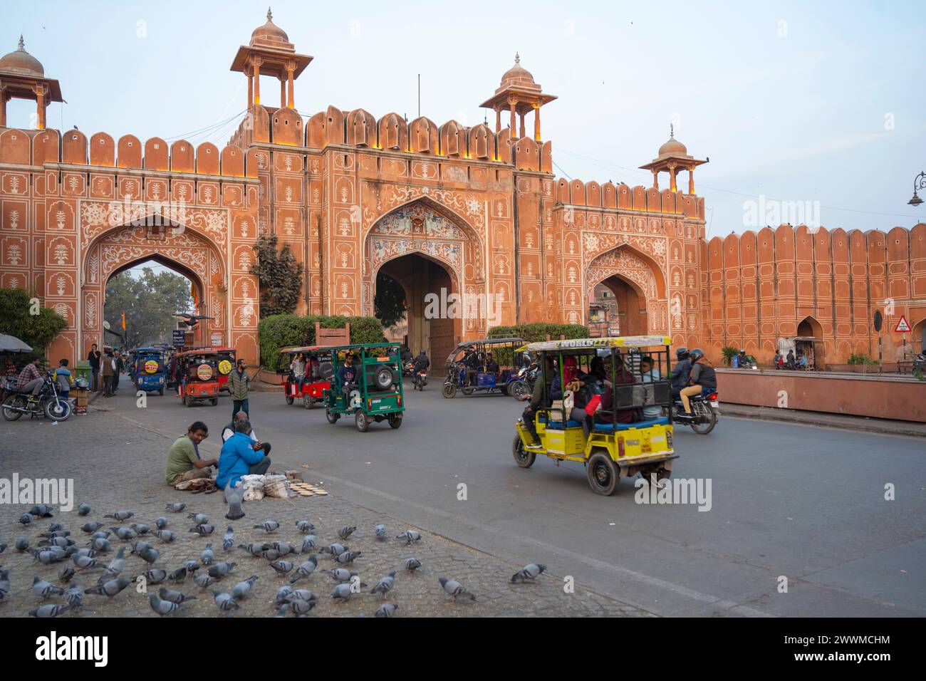 Indien, Jaipur, Ajmeri Gate Banque D'Images