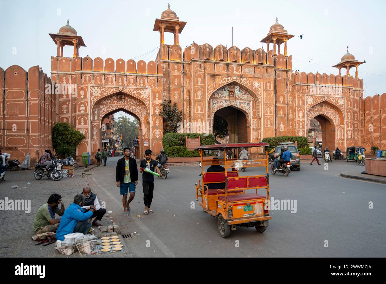 Indien, Jaipur, Ajmeri Gate Banque D'Images