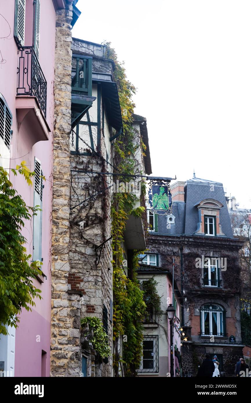 5 décembre 2023- appartements à Montmartre, Paris, France. Banque D'Images