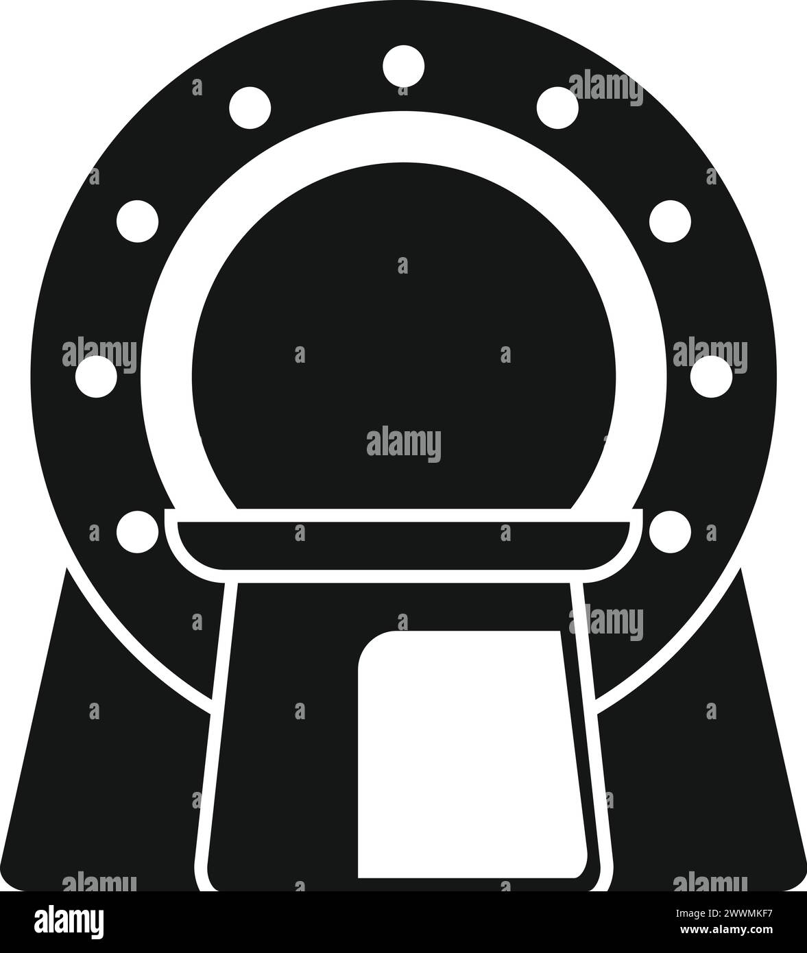 Icône d'examen du patient vecteur simple. Le médecin clinique thérapeutique. Médecine cérébrale Illustration de Vecteur