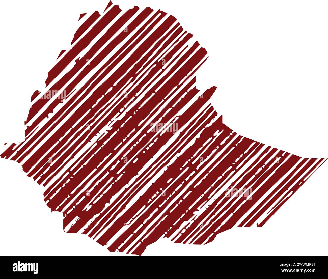 conception d'illustration vectorielle d'icône de carte d'éthiopie Illustration de Vecteur