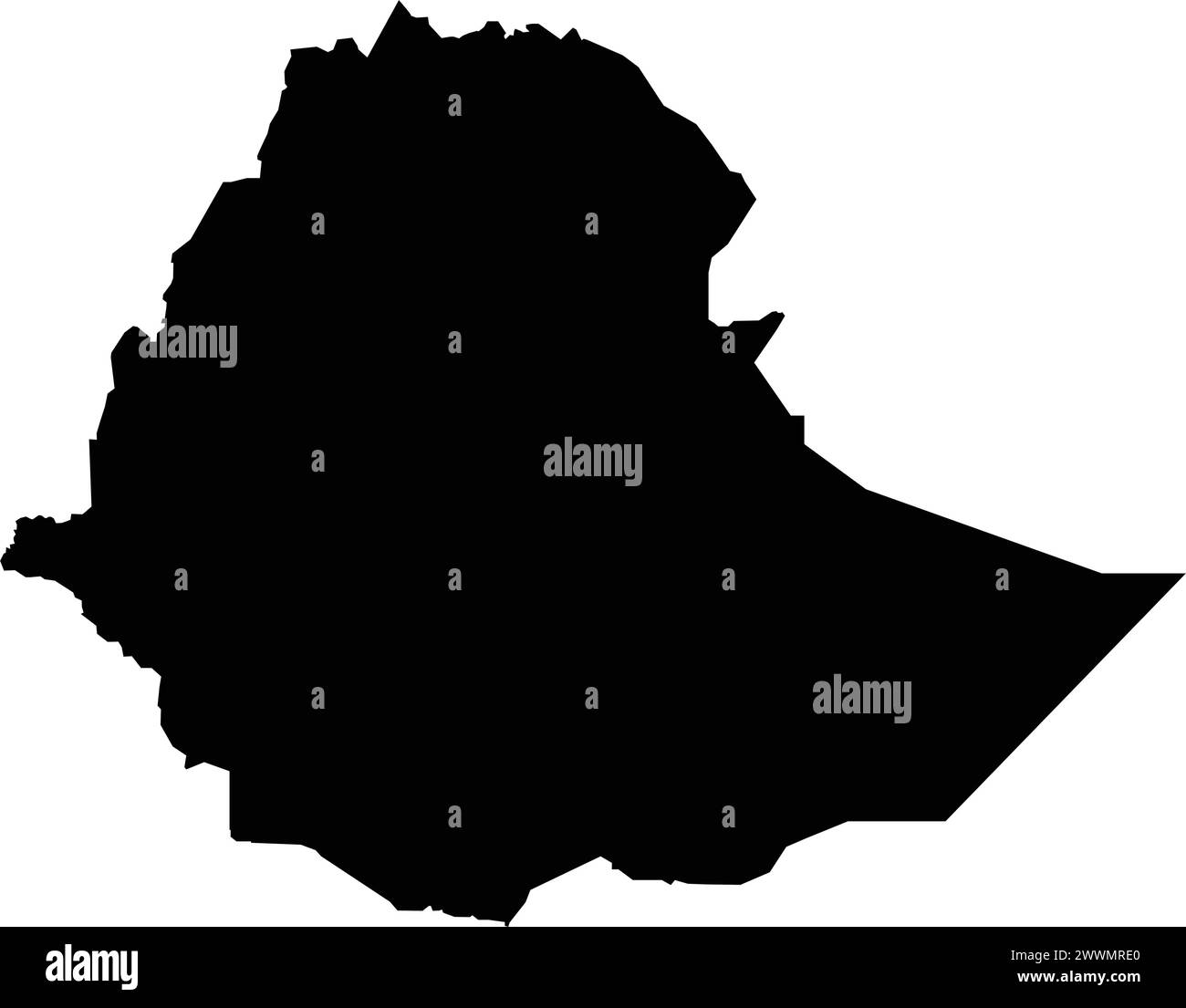 conception d'illustration vectorielle d'icône de carte d'éthiopie Illustration de Vecteur