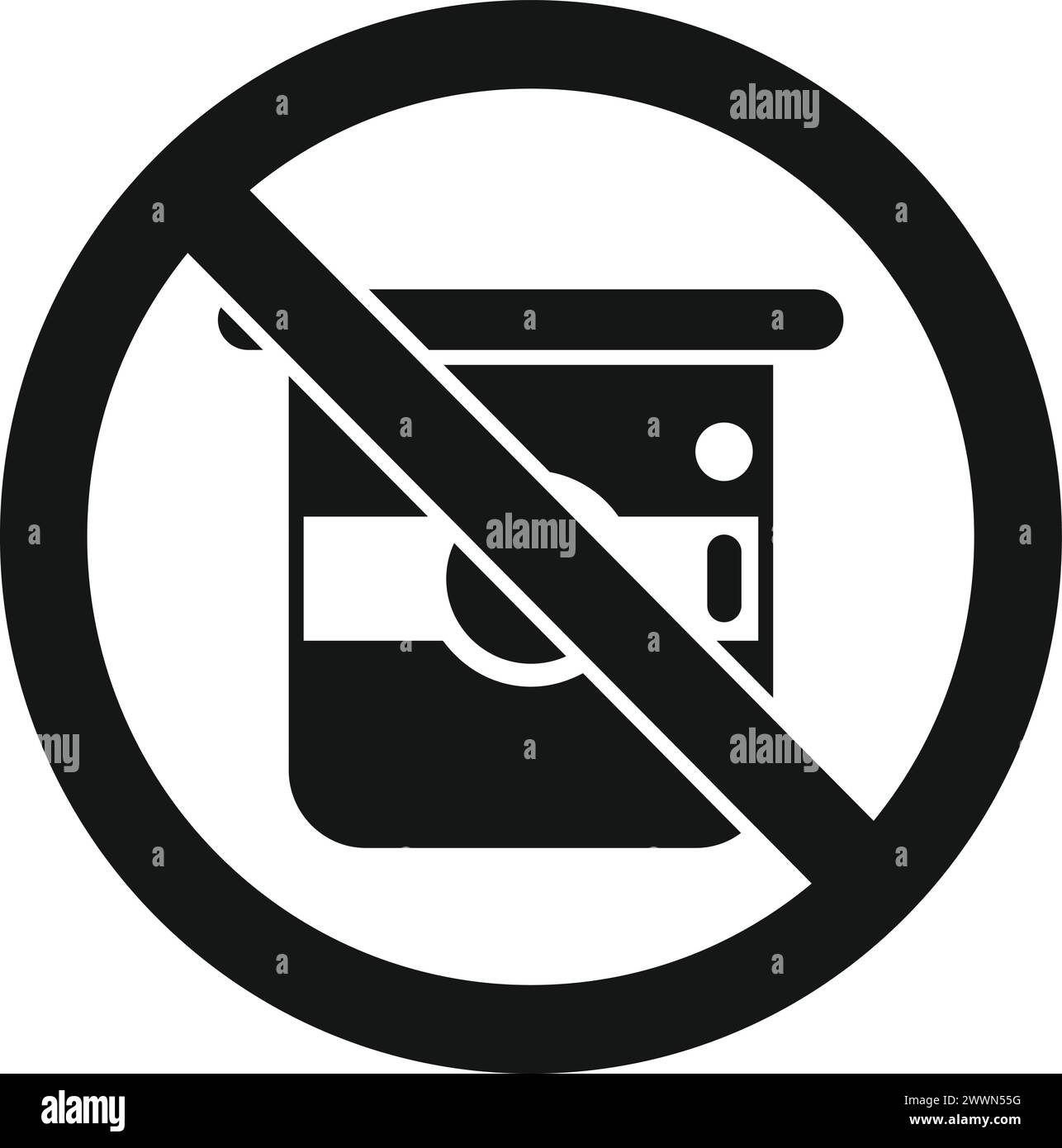 Pas d'icône de produits laitiers vecteur simple. Intolérance au gluten. Maladie humaine Illustration de Vecteur