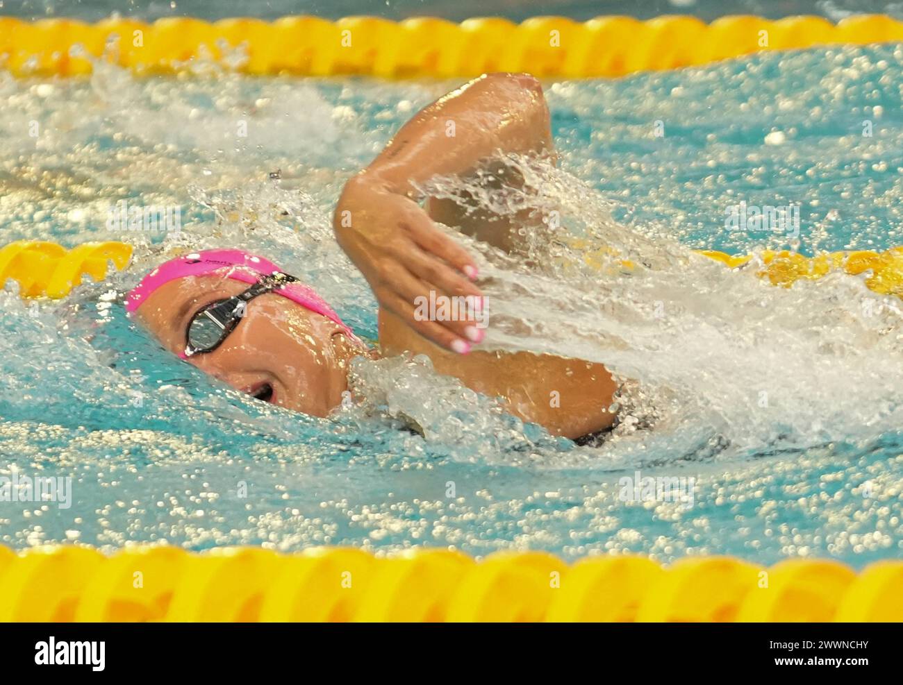 Saint Germain en Laye, France. 24 mars 2024. Anna Egorova finale 800 M Freestyle Women lors du Giant Open 2024, épreuve de natation le 24 mars 2024 au Dôme de Saint-Germain-en-Laye, France. Photo de Laurent Lairys/ABACAPRESS.COM crédit : Abaca Press/Alamy Live News Banque D'Images