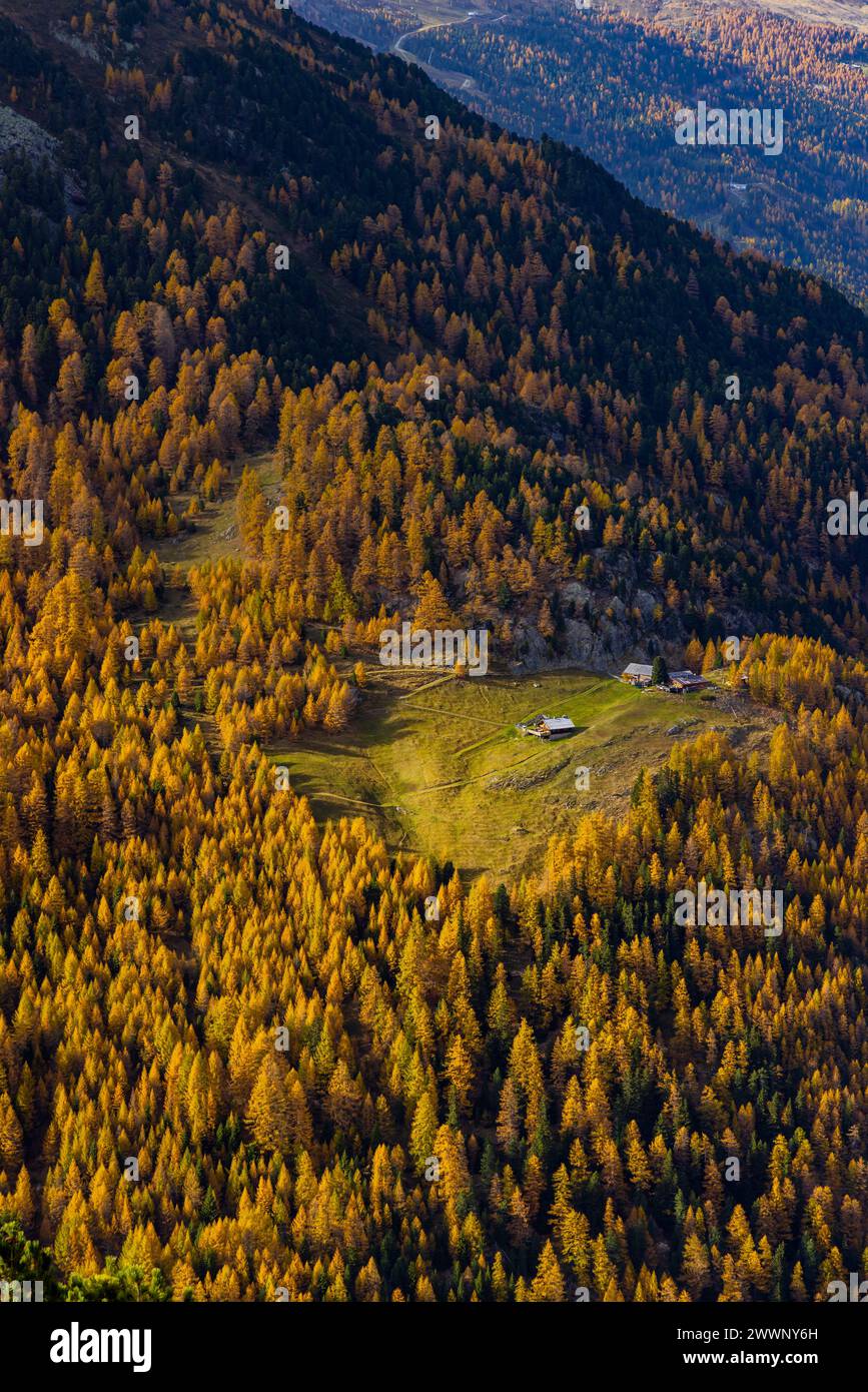 Paysage près de Timmelsjoch - route alpine haute, vallée d'Oetztal, Autriche Banque D'Images
